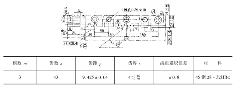 銑床上加工齒條 銑床上加工齒條